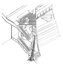 sezione assonometrica del bastione